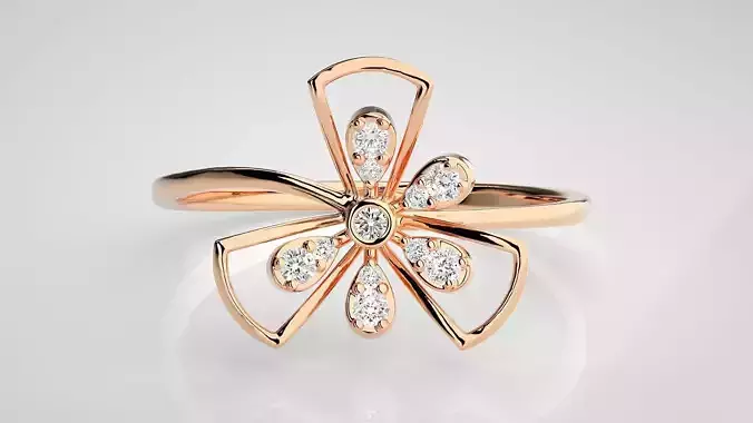 Ultra light wt Women Ring 3dm stl renders details 