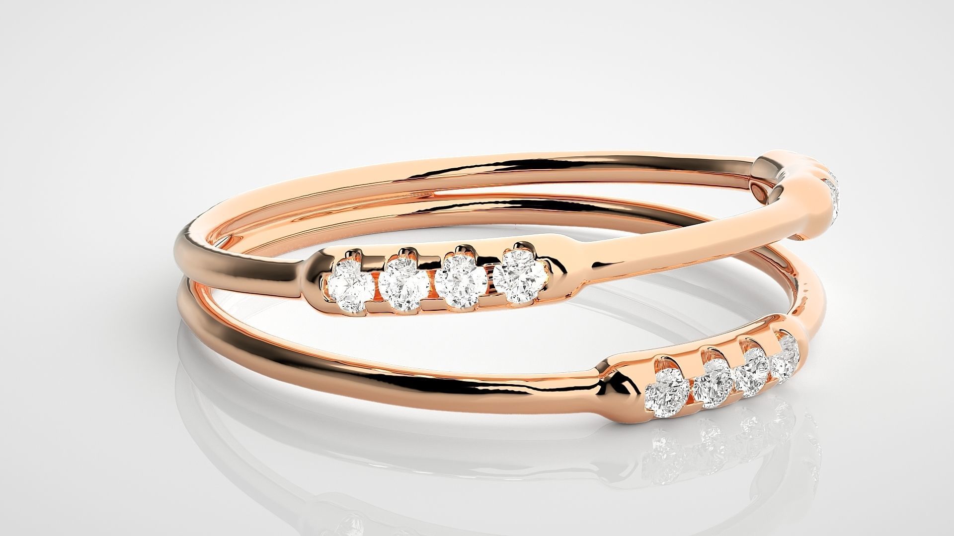 Ultra light wt Women Ring 3dm stl renders details  3D print model_1