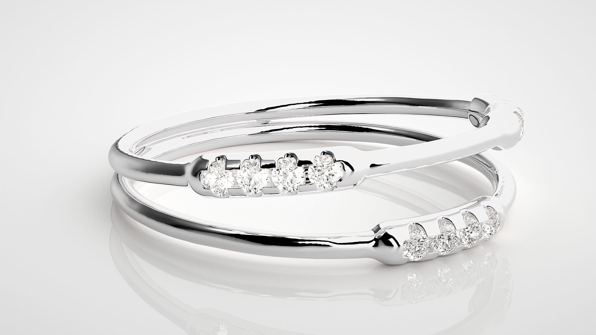 Ultra light wt Women Ring 3dm stl renders details  3D print model_5