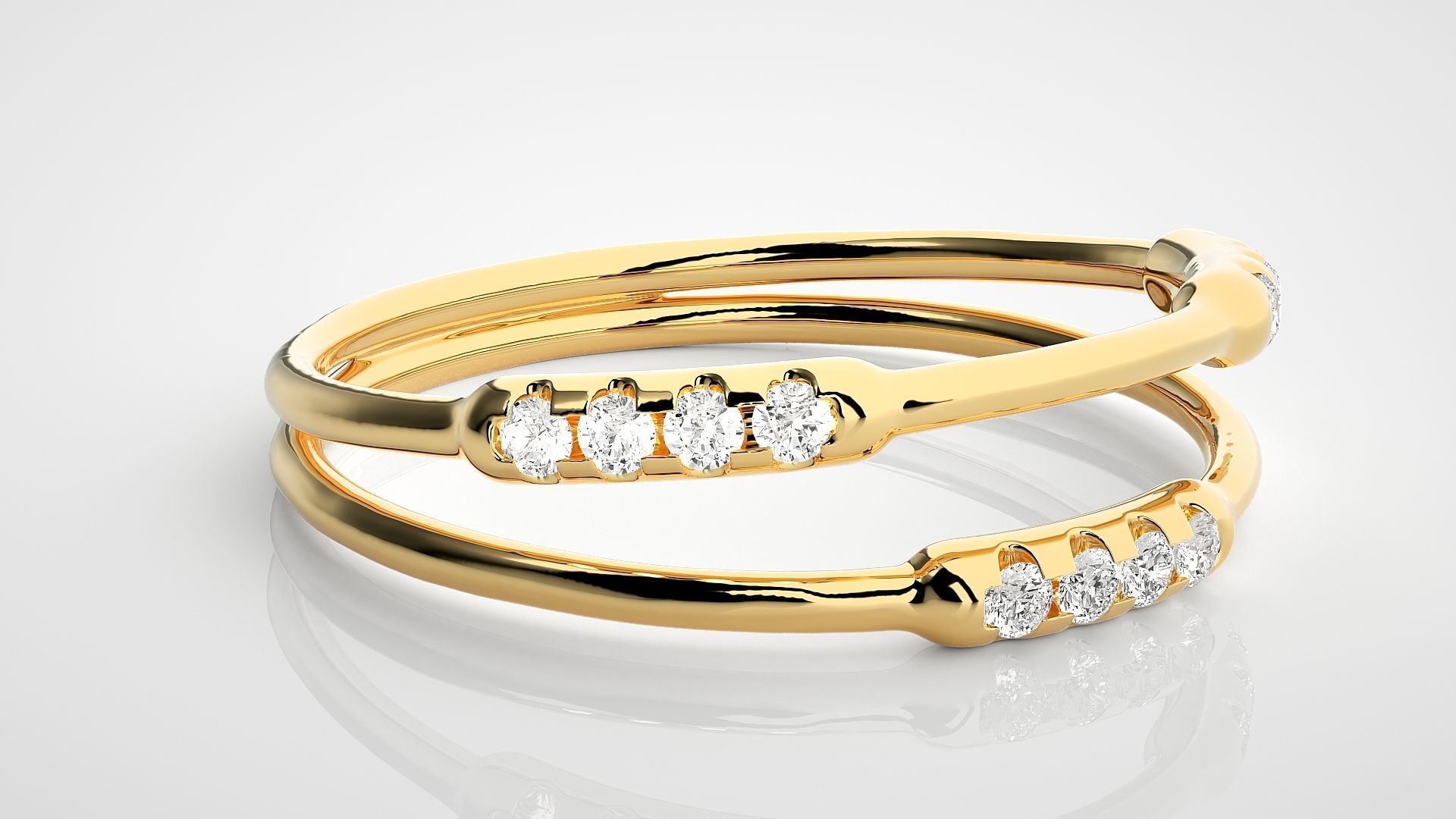 Ultra light wt Women Ring 3dm stl renders details  3D print model_8