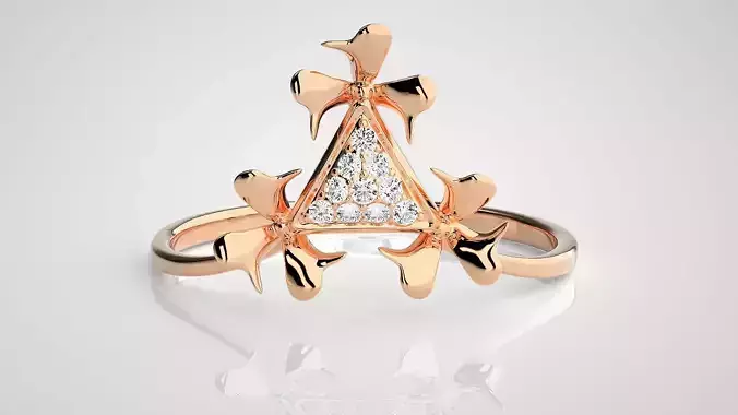Ultra light wt Women Ring 3dm stl renders details 