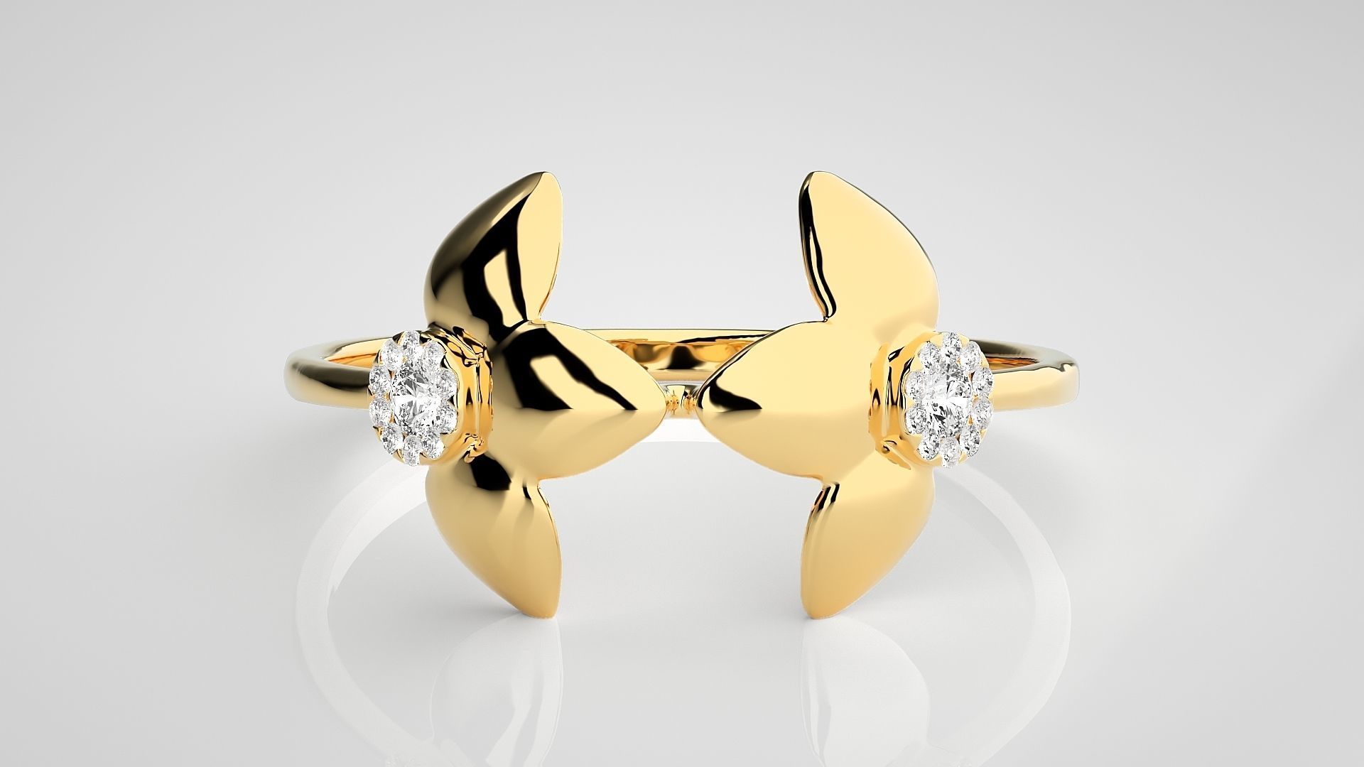 Ultra light wt Women Ring 3dm stl renders details 3D print model_7