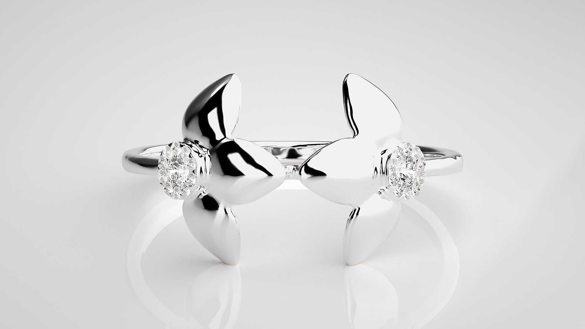 Ultra light wt Women Ring 3dm stl renders details 3D print model_4