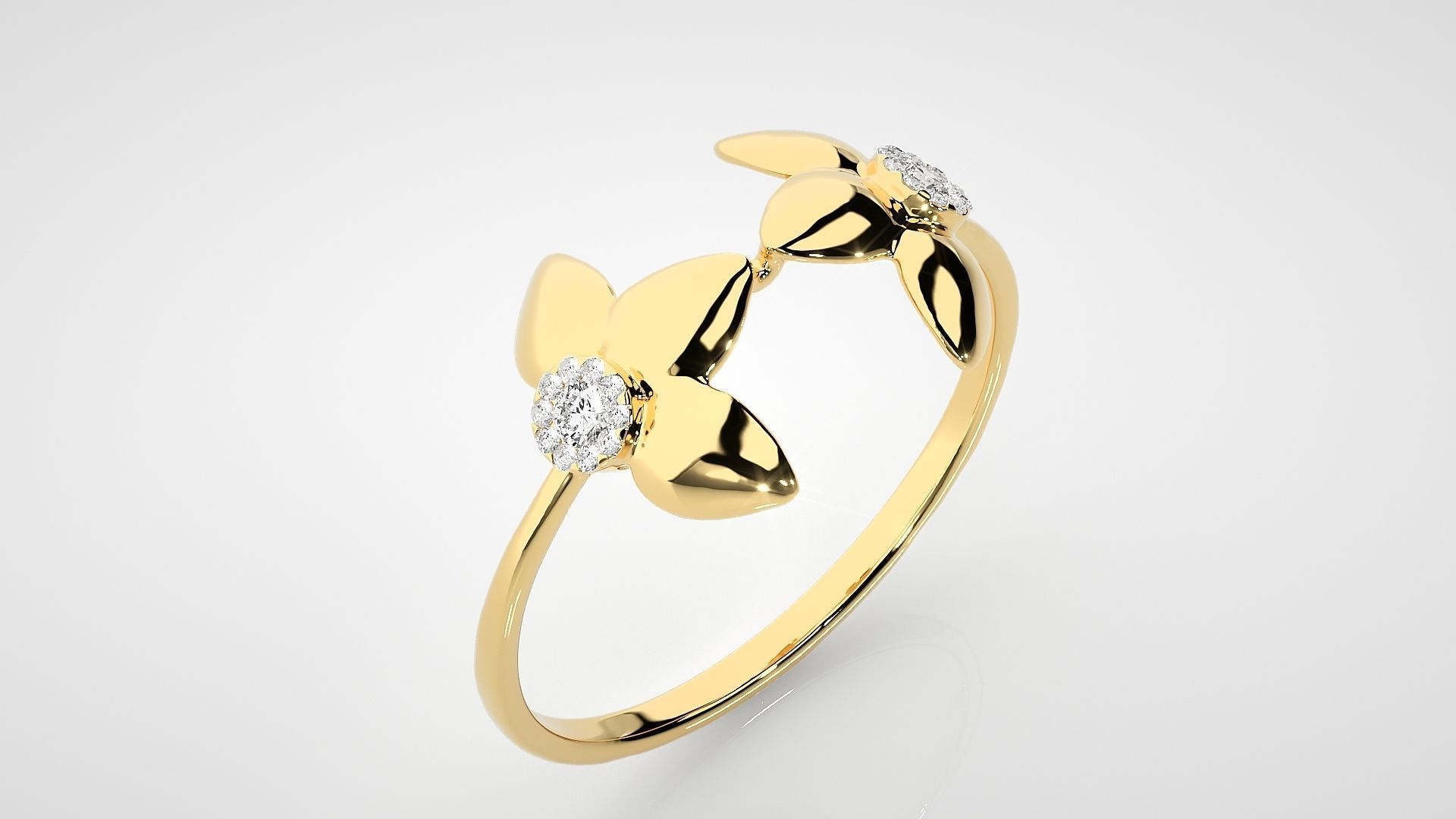 Ultra light wt Women Ring 3dm stl renders details 3D print model_9