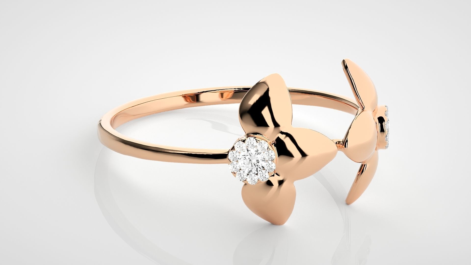 Ultra light wt Women Ring 3dm stl renders details 3D print model_1