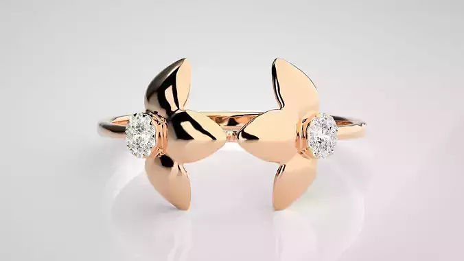 Ultra light wt Women Ring 3dm stl renders details 