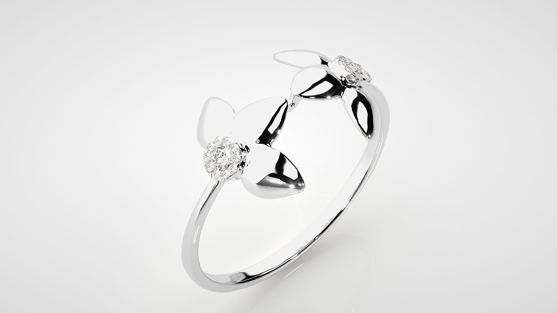 Ultra light wt Women Ring 3dm stl renders details 3D print model_6