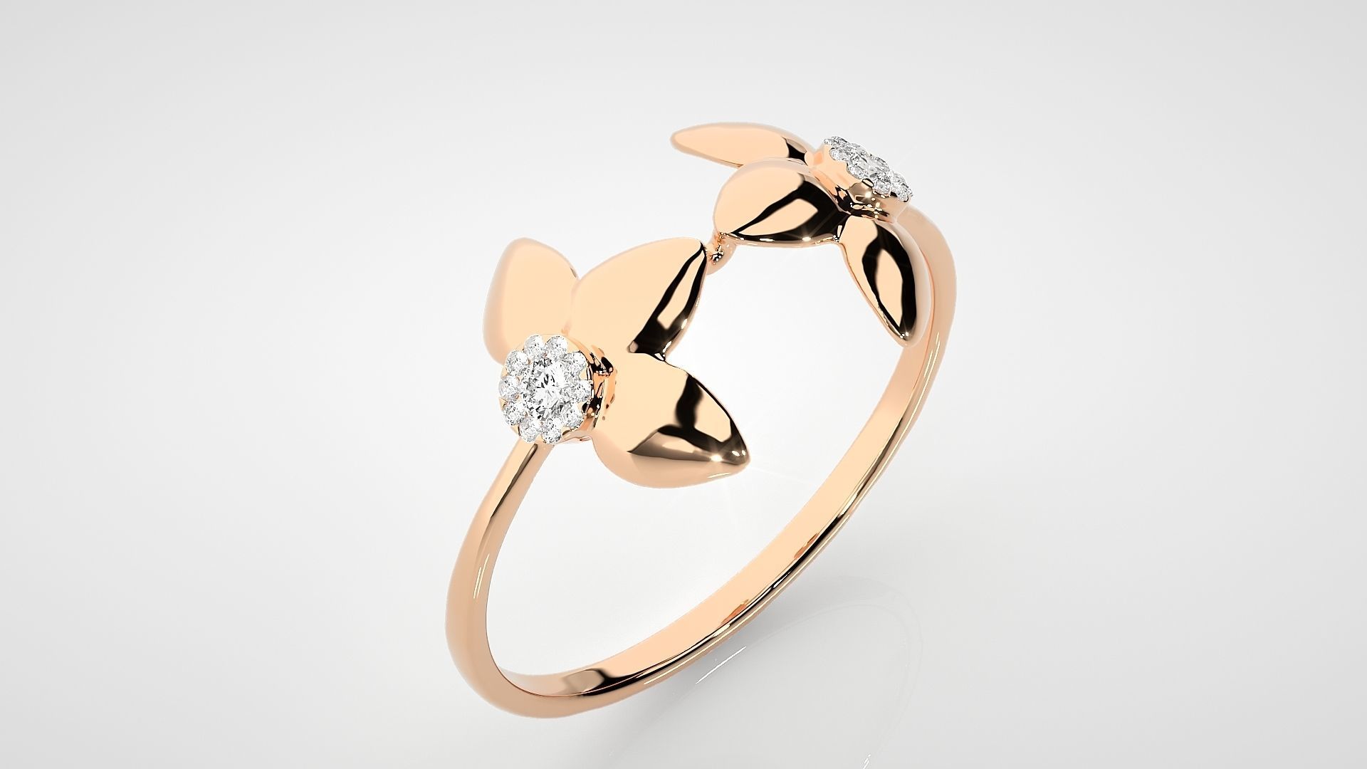 Ultra light wt Women Ring 3dm stl renders details 3D print model_2