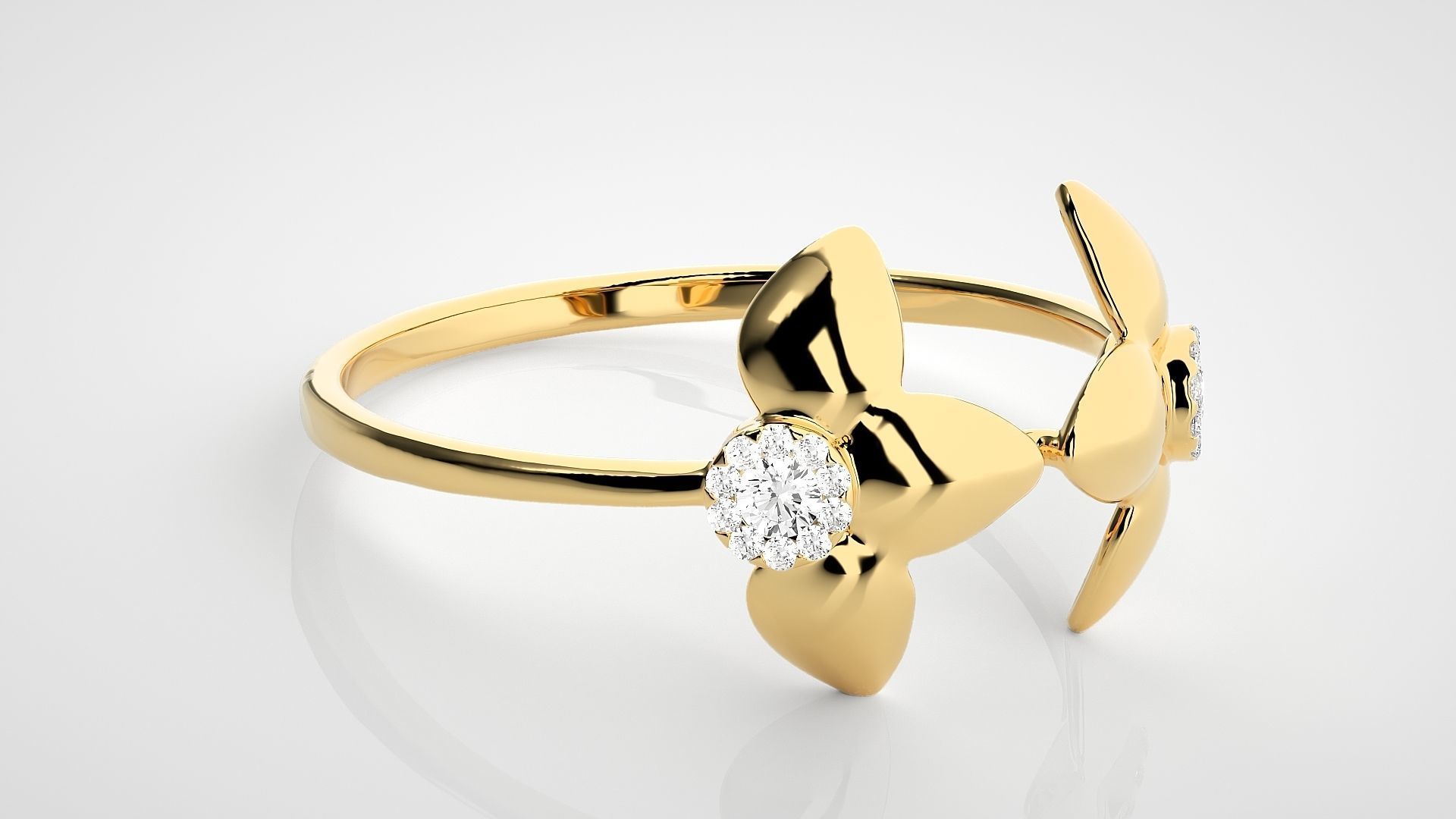 Ultra light wt Women Ring 3dm stl renders details 3D print model_8