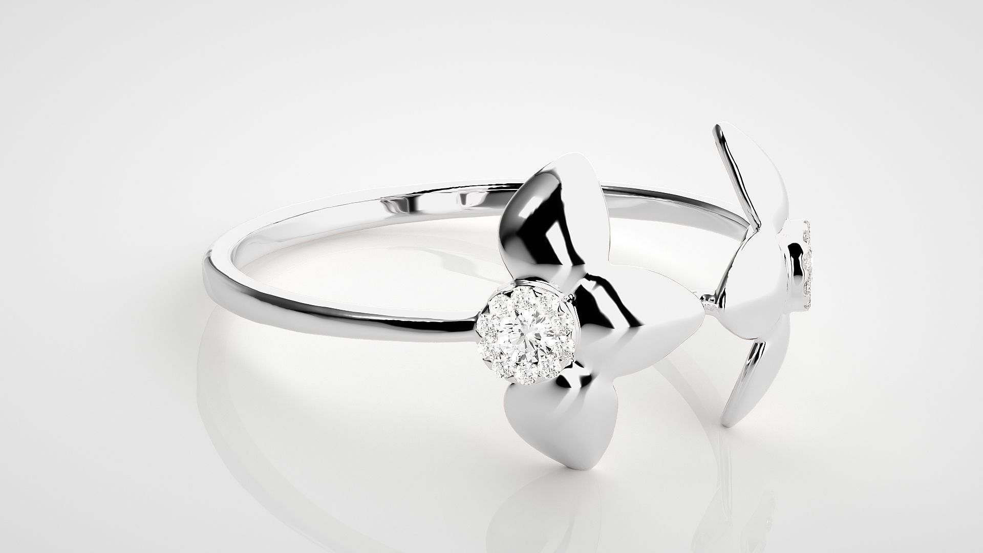 Ultra light wt Women Ring 3dm stl renders details 3D print model_5