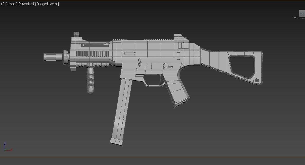 Ump5  Gun Free low-poly 3D model_9