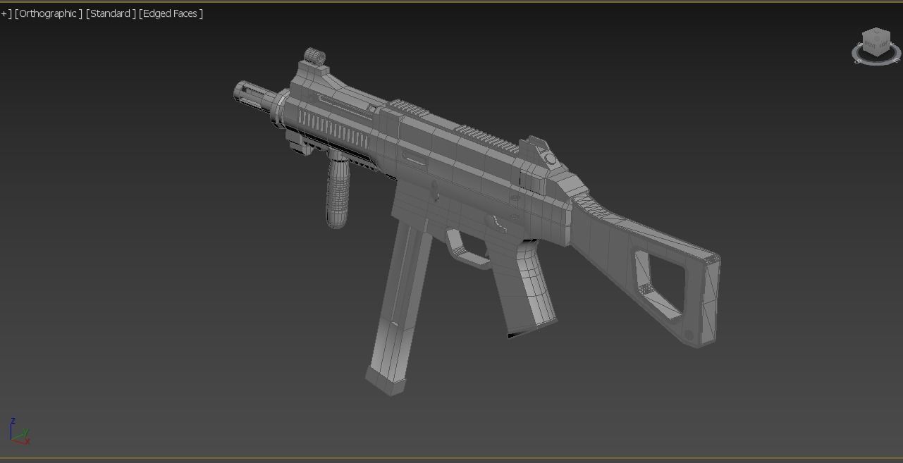 Ump5  Gun Free low-poly 3D model_8