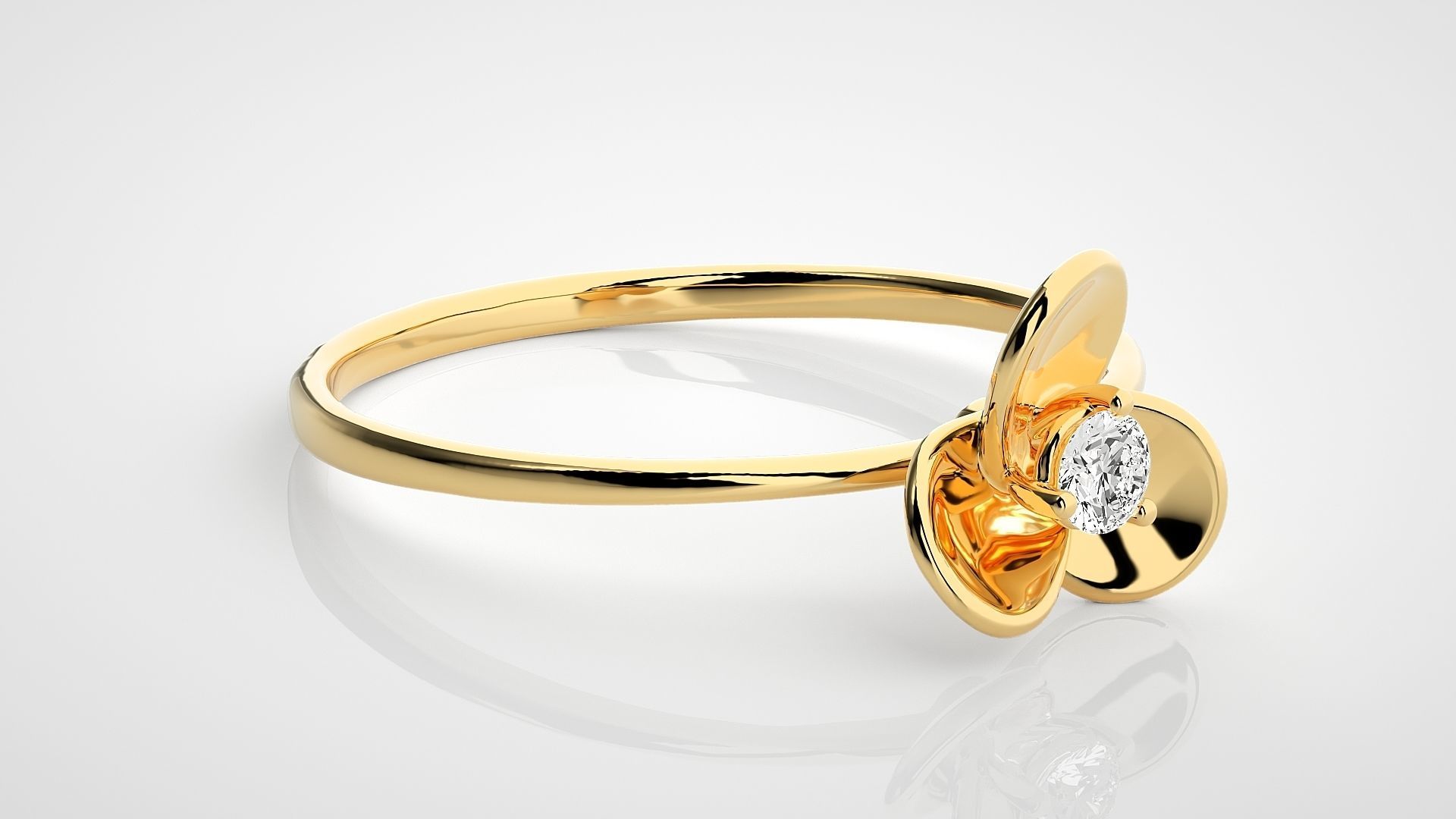 Ultra light wt Women Ring 3dm stl renders details  3D print model_8