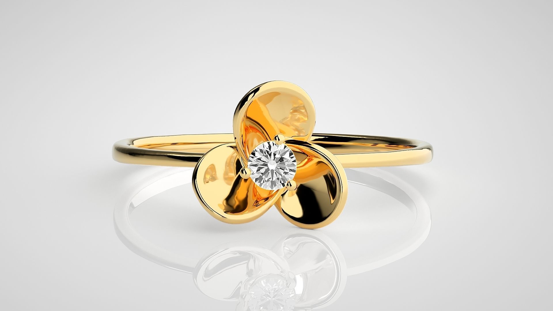 Ultra light wt Women Ring 3dm stl renders details  3D print model_7