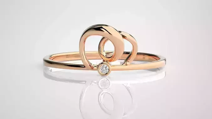 Ultra light wt Women Ring 3dm stl renders details 