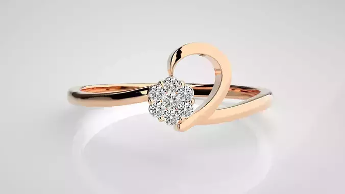 Ultra light wt Women Ring 3dm stl renders details 