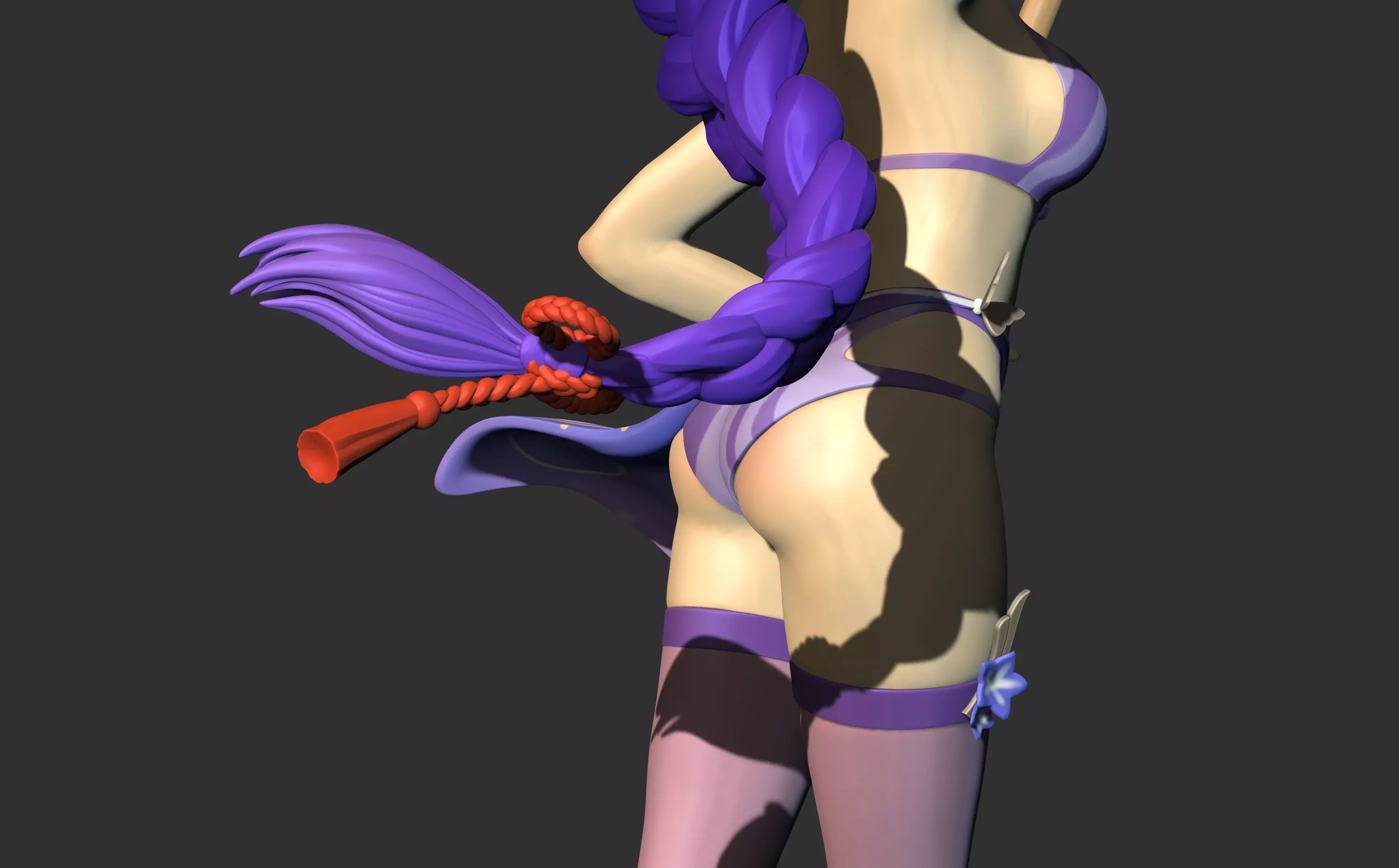 3Dprint - SwimSuit Raiden Shogun Baal fanart 3D print model_0