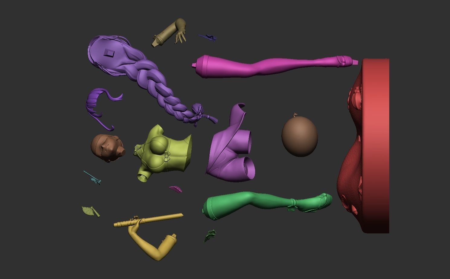 3Dprint - SwimSuit Raiden Shogun Baal fanart 3D print model_5