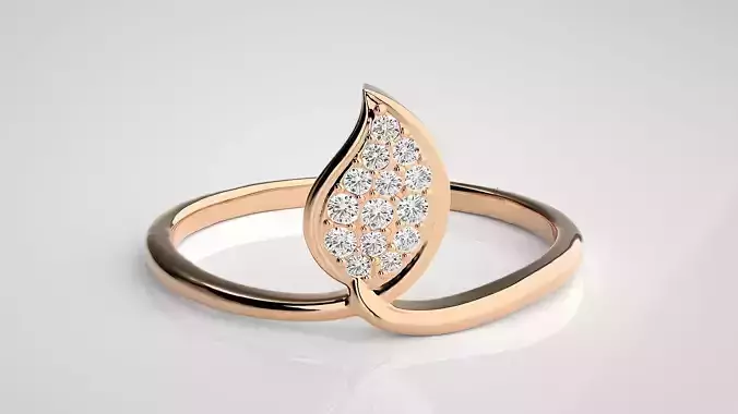 Ultra light wt Women Ring 3dm stl renders details 