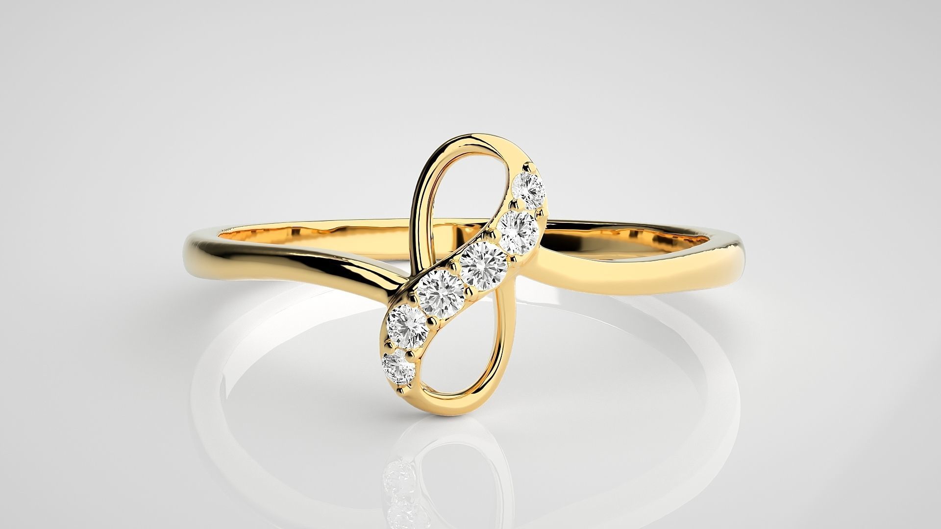Ultra light wt Women Ring 3dm stl renders details  3D print model_7