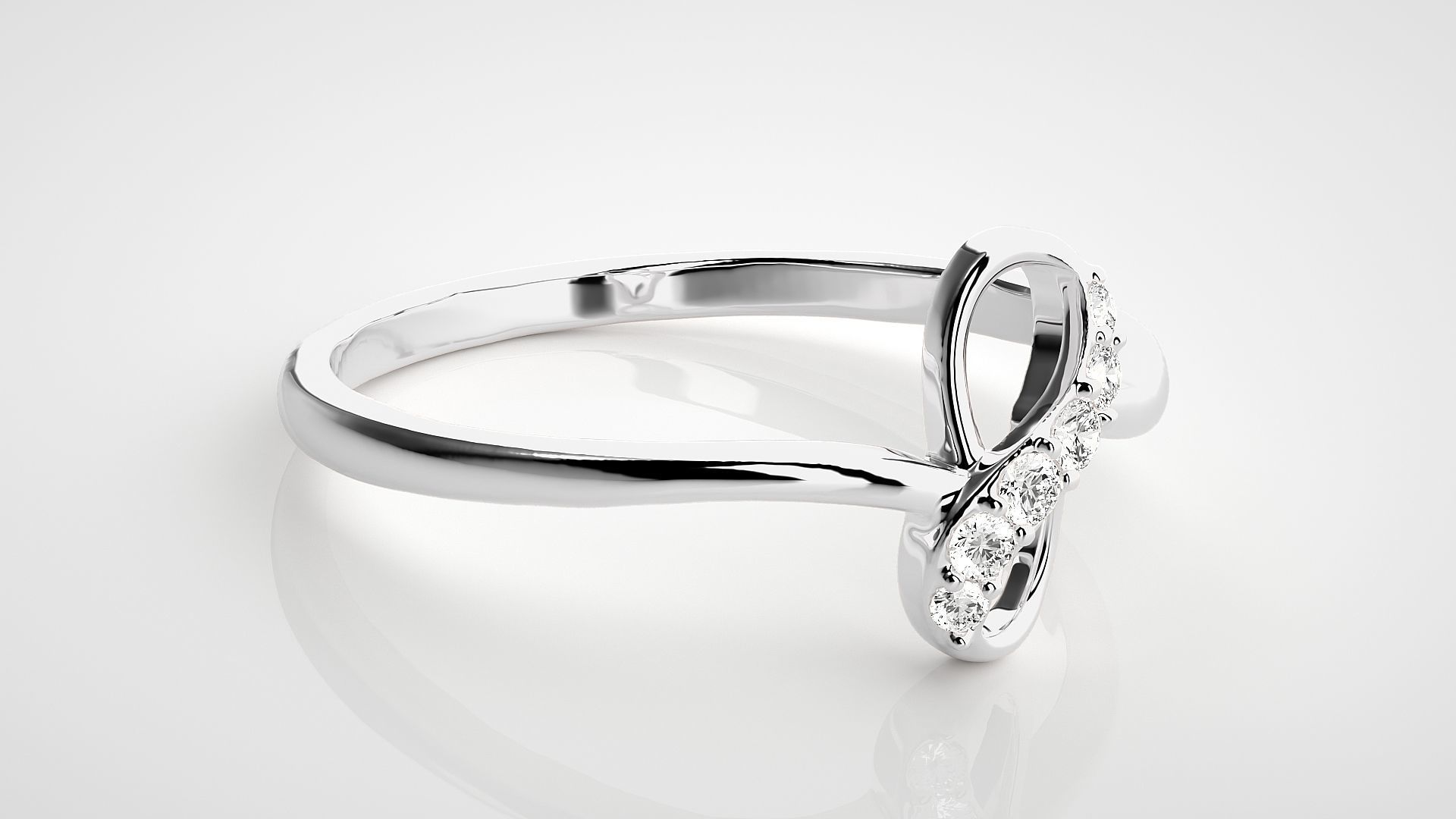 Ultra light wt Women Ring 3dm stl renders details  3D print model_5