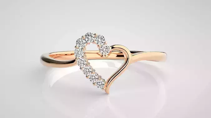 Ultra light wt Women Ring 3dm stl renders details 