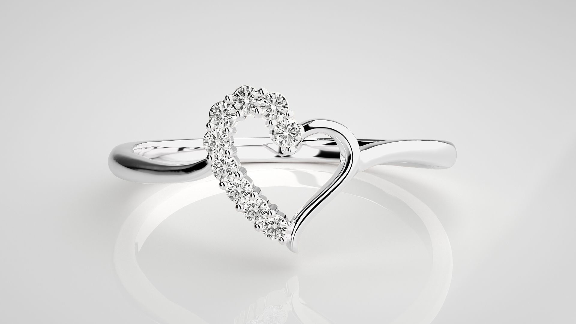 Ultra light wt Women Ring 3dm stl renders details  3D print model_3