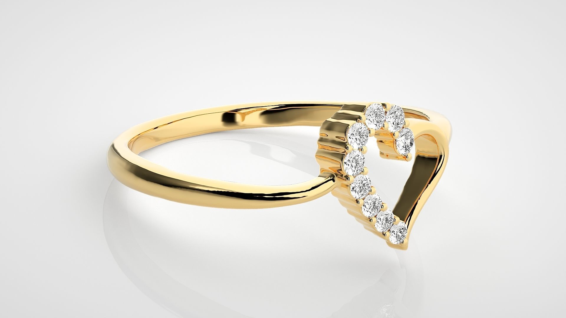 Ultra light wt Women Ring 3dm stl renders details  3D print model_8