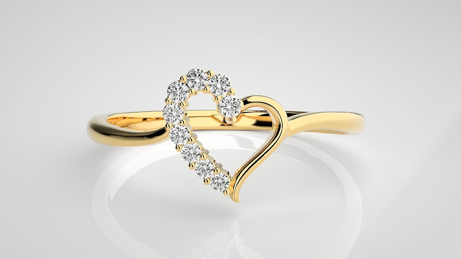 Ultra light wt Women Ring 3dm stl renders details  3D print model_7