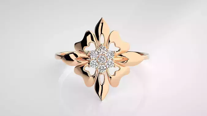 Ultra light wt Women Ring 3dm stl renders details 