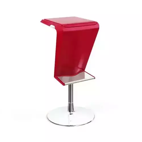 Modern Red Metal Chair