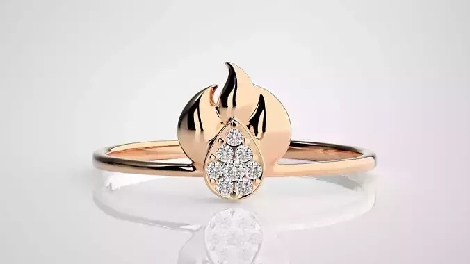 Ultra light wt Women Ring 3dm stl renders details 