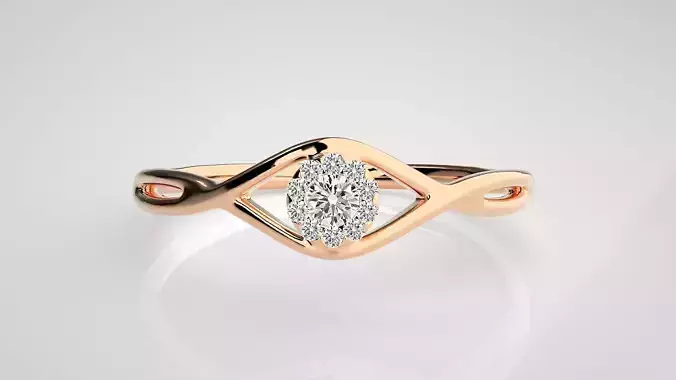 Ultra light wt Women Ring 3dm stl renders details 