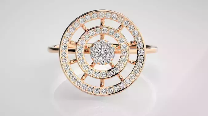 Ultra light wt Women Ring 3dm stl renders details 