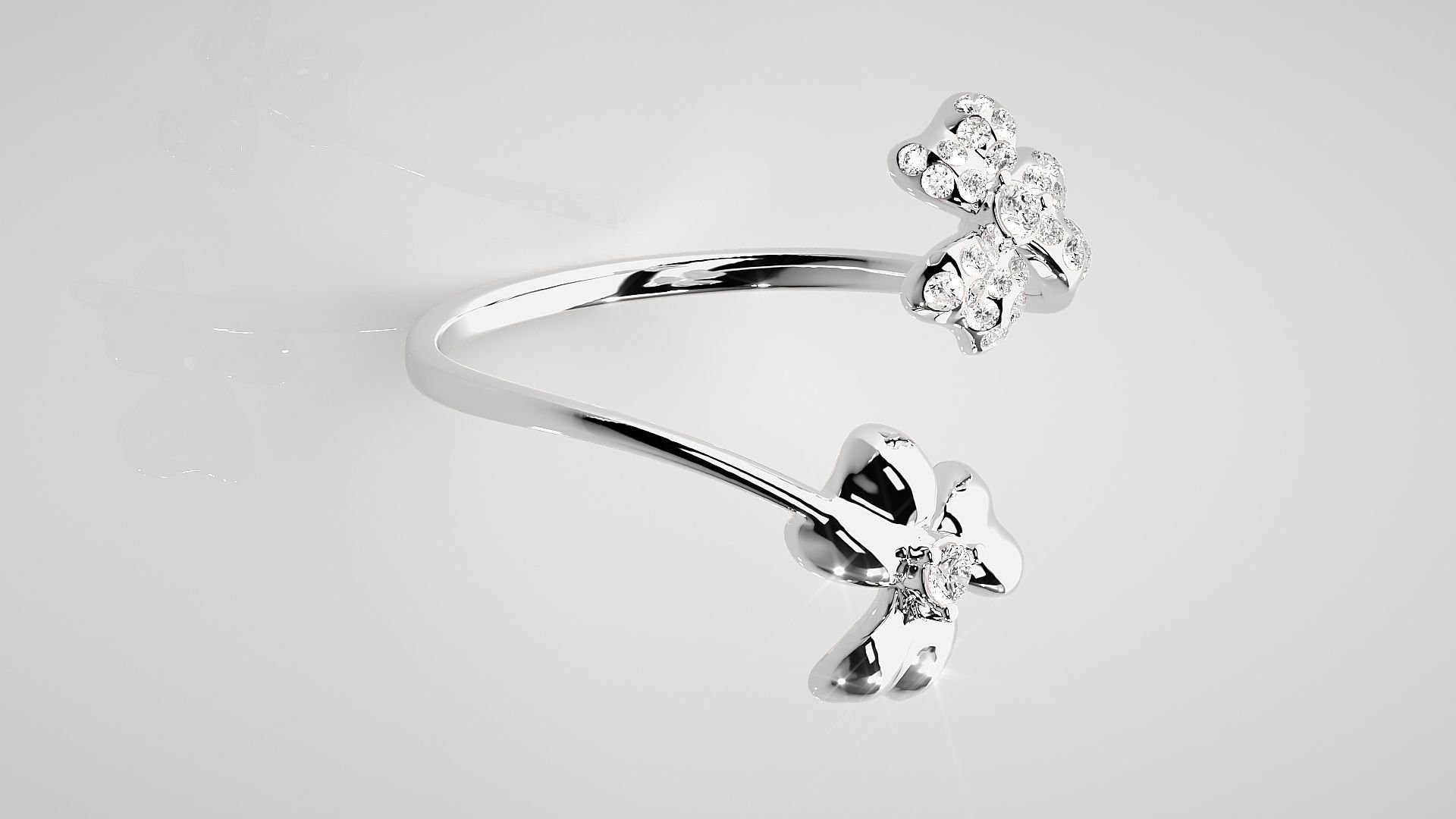 Ultra light wt Women Ring 3dm stl renders details 3D print model_4