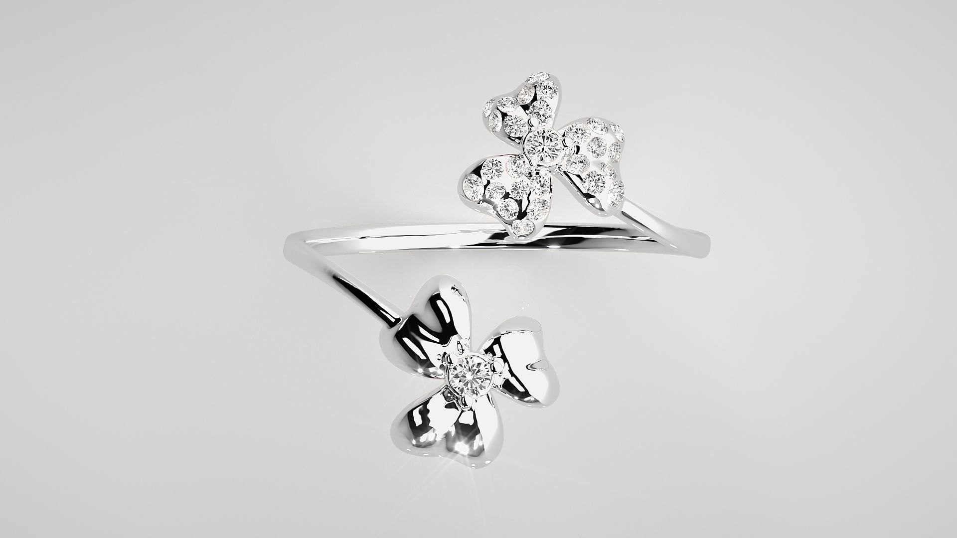 Ultra light wt Women Ring 3dm stl renders details 3D print model_3