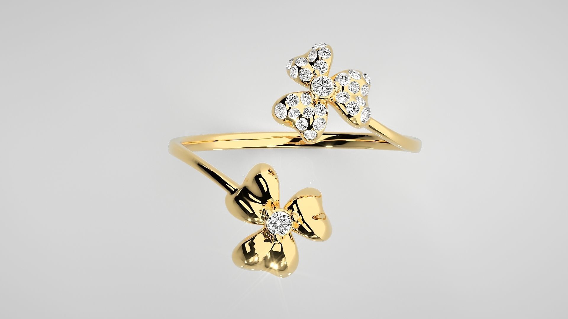 Ultra light wt Women Ring 3dm stl renders details 3D print model_6
