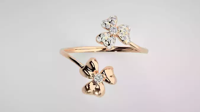 Ultra light wt Women Ring 3dm stl renders details 