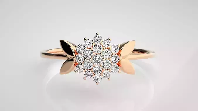 Ultra light wt Women Ring 3dm stl renders details 