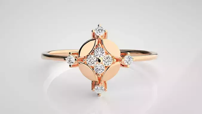 Ultra light wt Women Ring 3dm stl renders details 