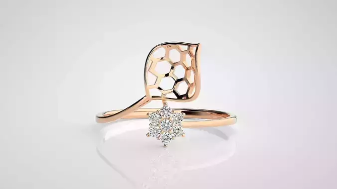 Ultra light wt Women Ring 3dm stl renders details 