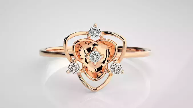 Ultra light wt Women Ring 3dm stl renders details 