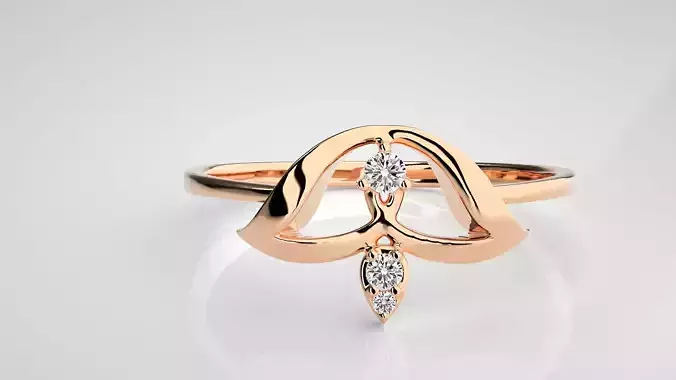 Ultra light wt Women Ring 3dm stl renders details 