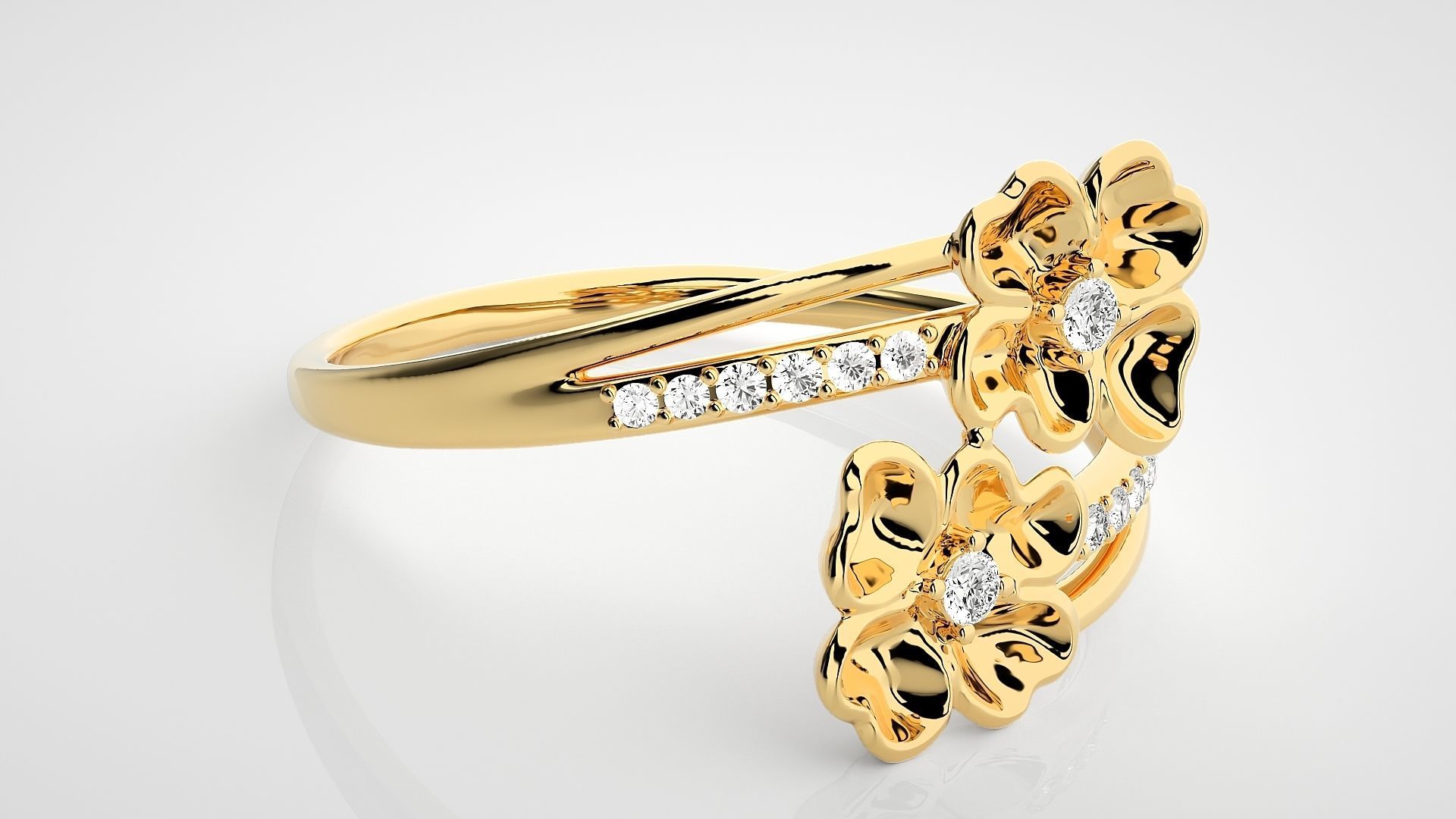 Ultra light wt Women Ring 3dm stl renders details  3D print model_9