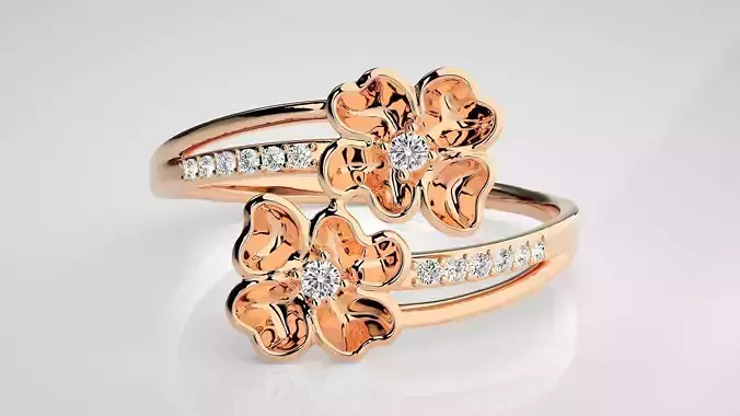 Ultra light wt Women Ring 3dm stl renders details 