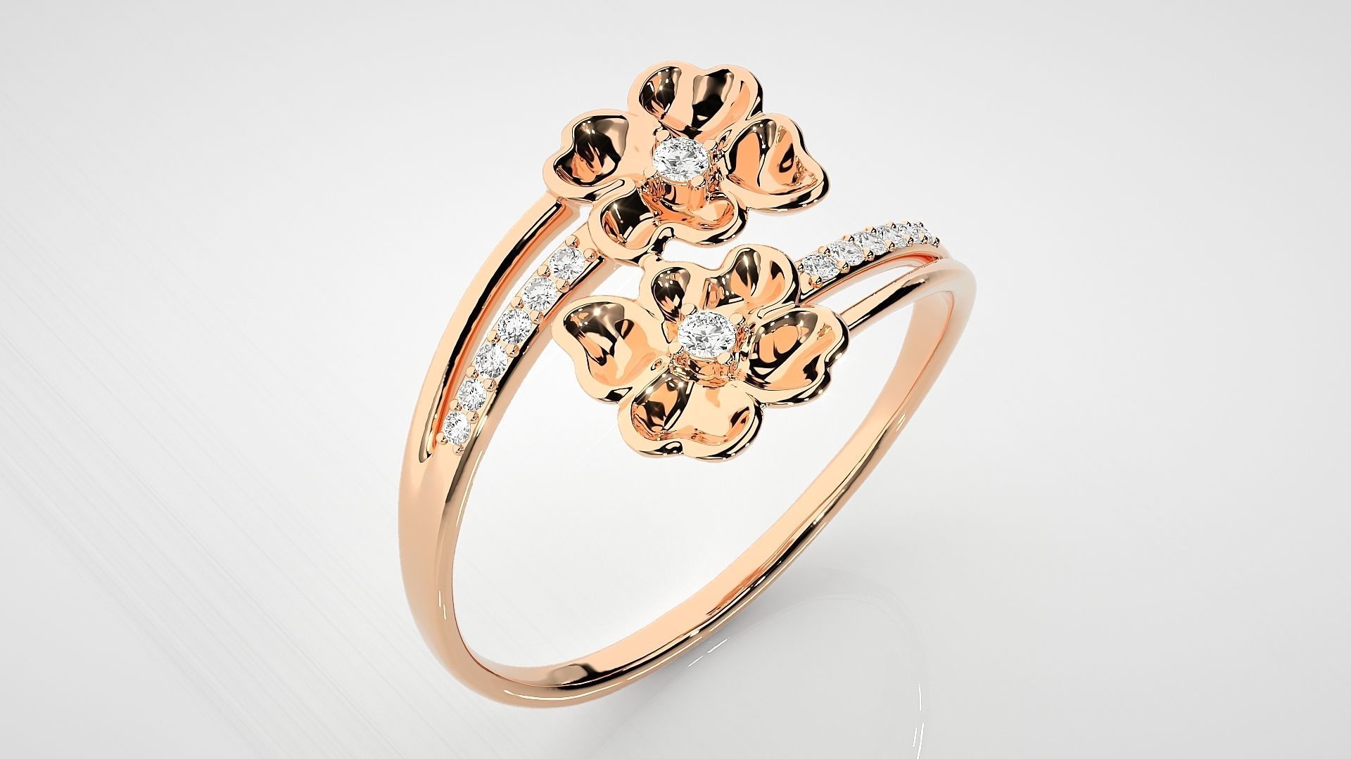 Ultra light wt Women Ring 3dm stl renders details  3D print model_2