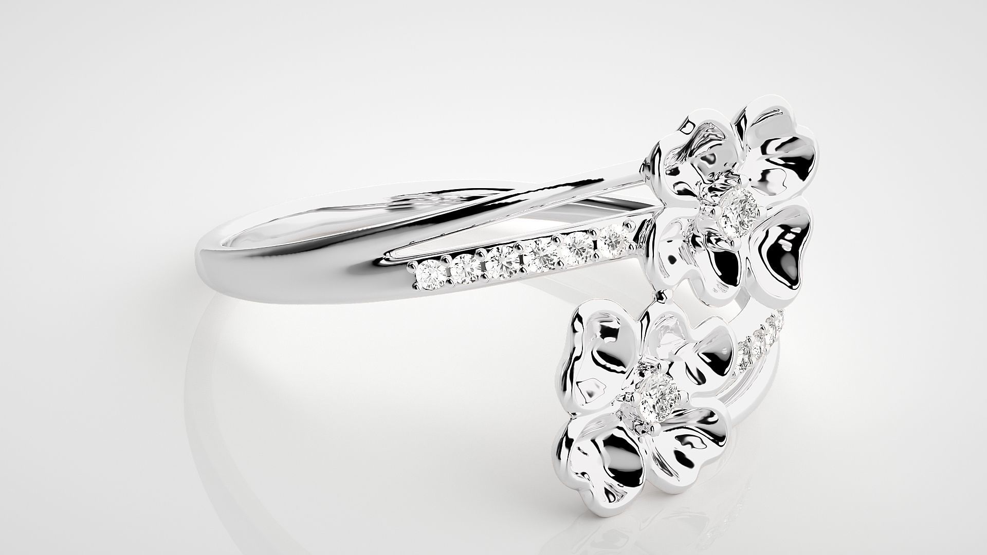 Ultra light wt Women Ring 3dm stl renders details  3D print model_6