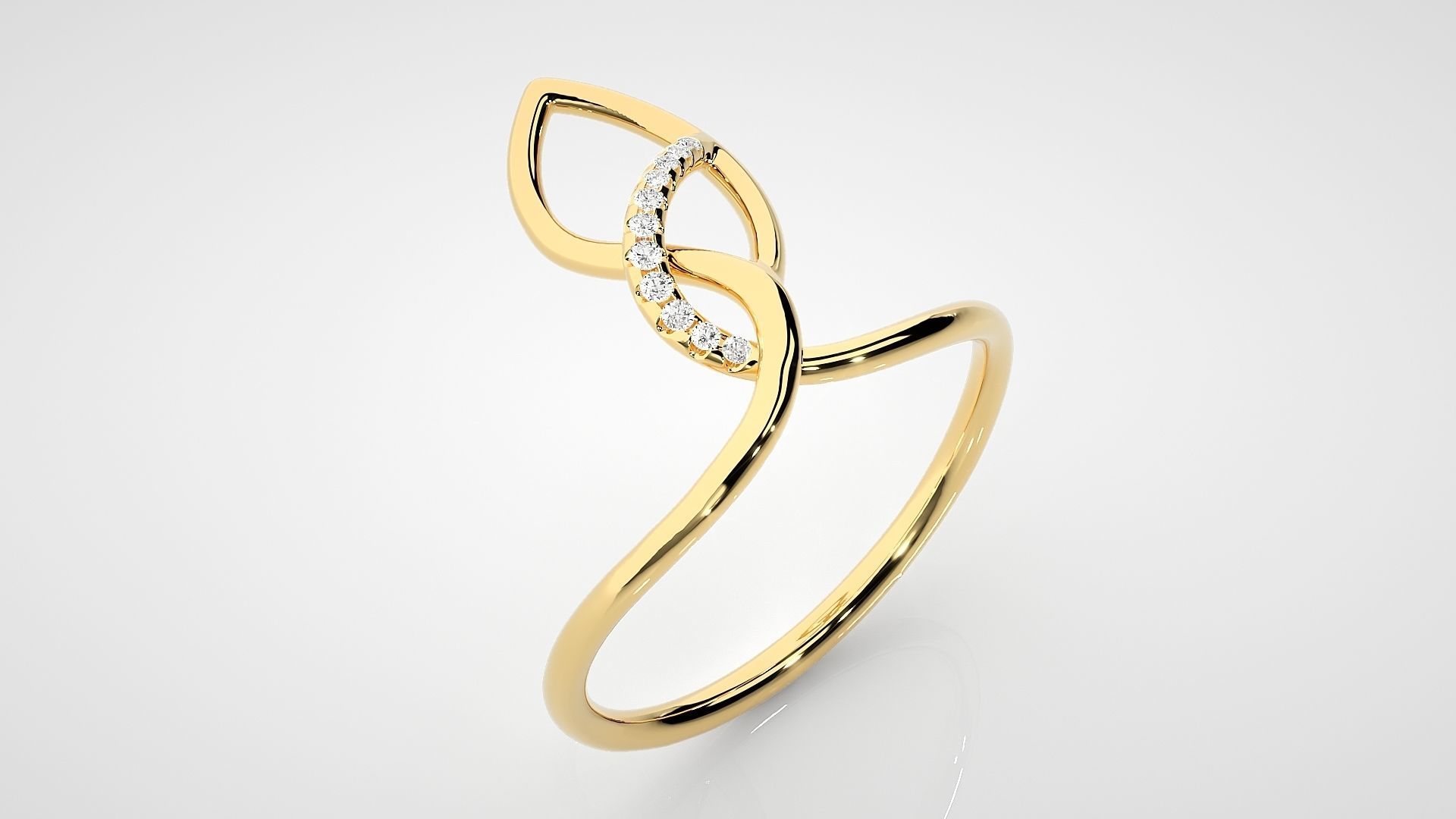 Ultra light wt Women Ring 3dm stl renders details  3D print model_9
