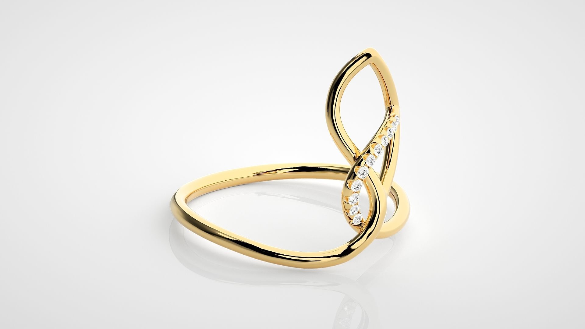 Ultra light wt Women Ring 3dm stl renders details  3D print model_8