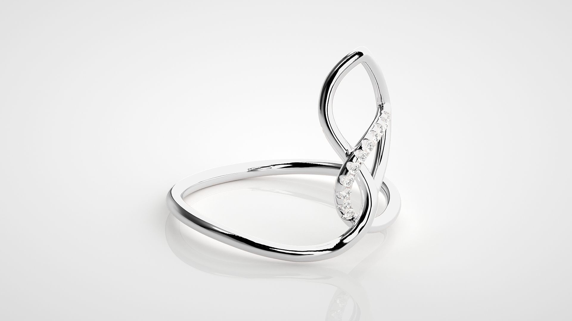Ultra light wt Women Ring 3dm stl renders details  3D print model_5